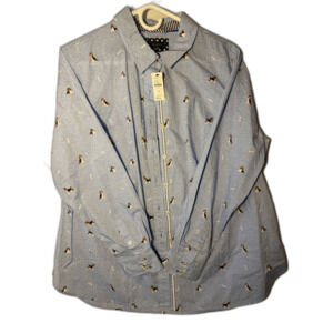 NWT 100% Cotton Womens Talbot 1X Blouse